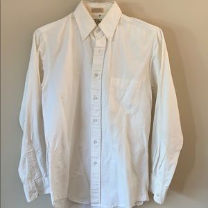 Men’s white cotton oxford button down-LL Bean 14.5